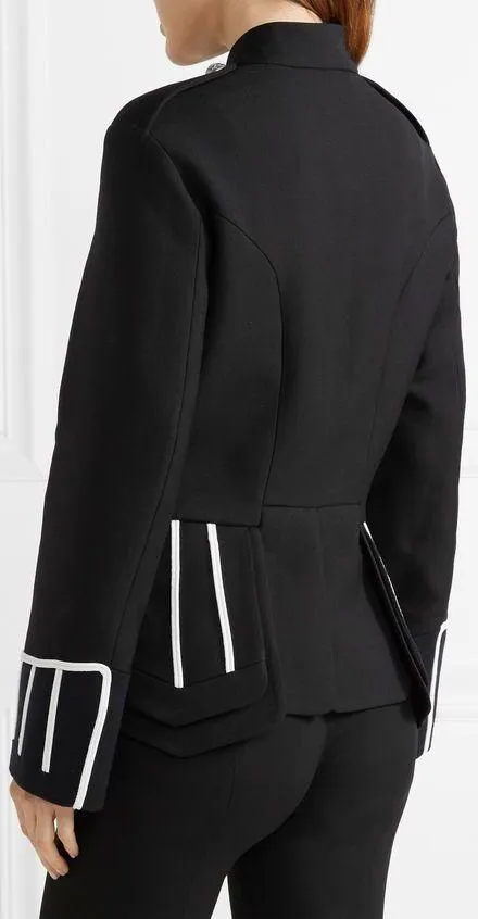 Cord Detail Military Jacket