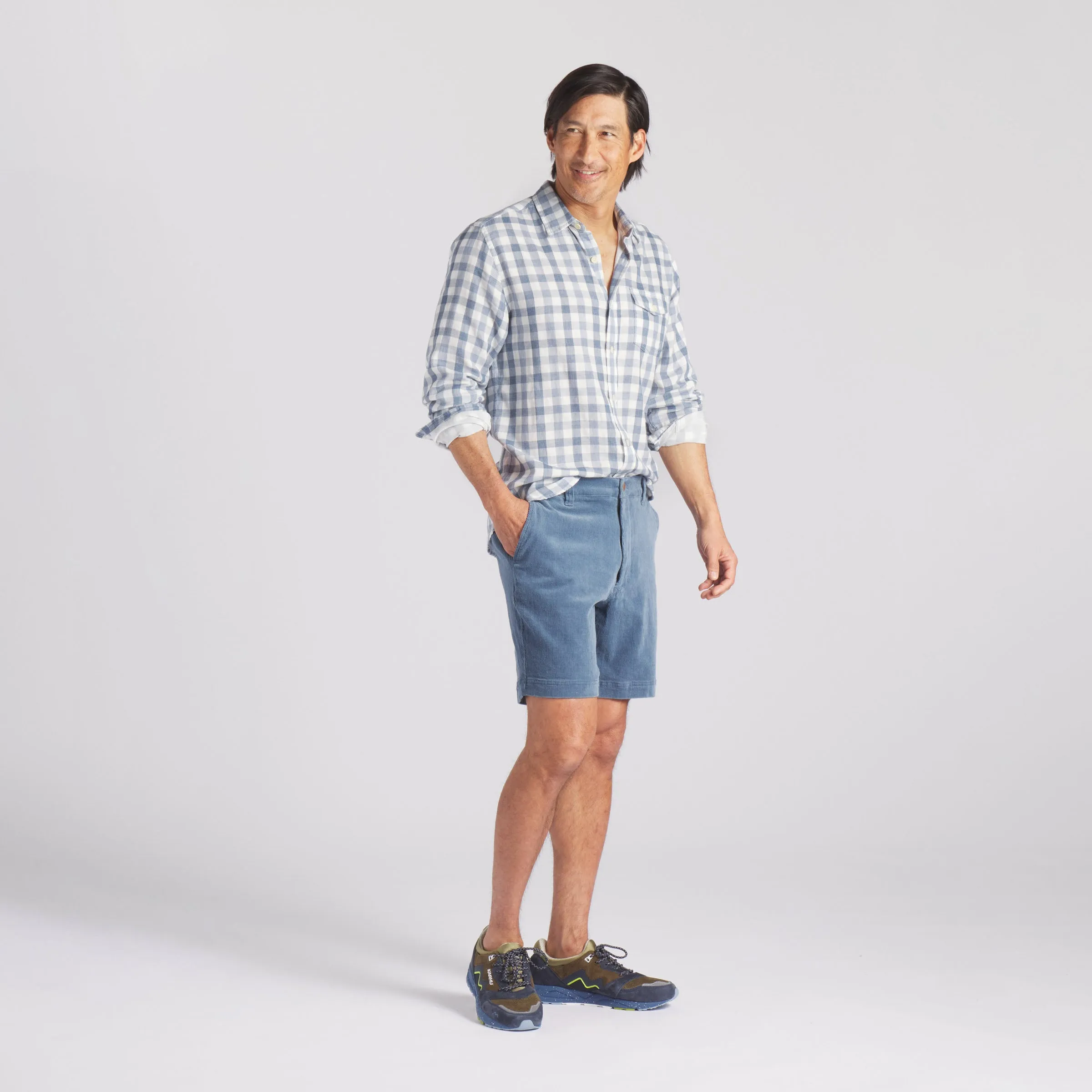 Corduroy Trail Short 8" - Copen Blue