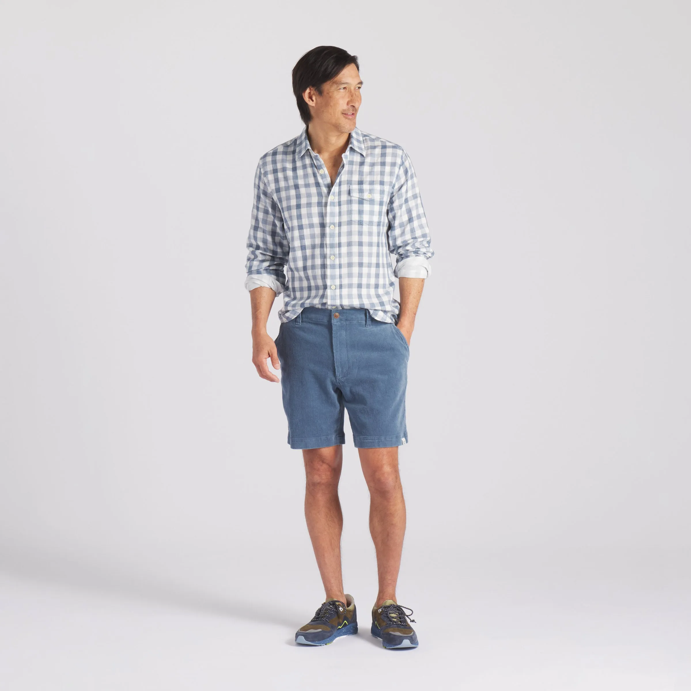 Corduroy Trail Short 8" - Copen Blue