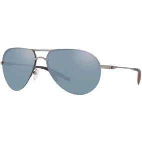 Costa Del Mar Men's Sunglasses - Helo Matte Silver Metal Frame | HLO228 OSGP(1607)