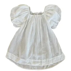 Cotton Blouse with Balloon Sleeve