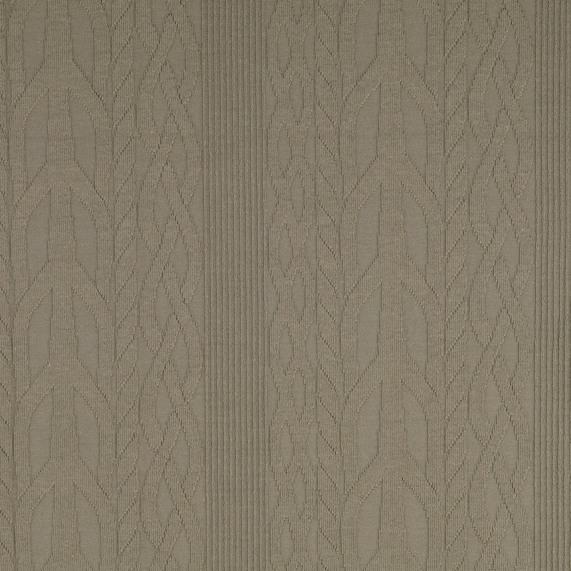 Cotton Cable Knit Fabric in Olive