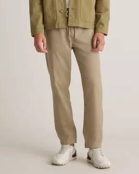Cotton Chino Drawstring Pants