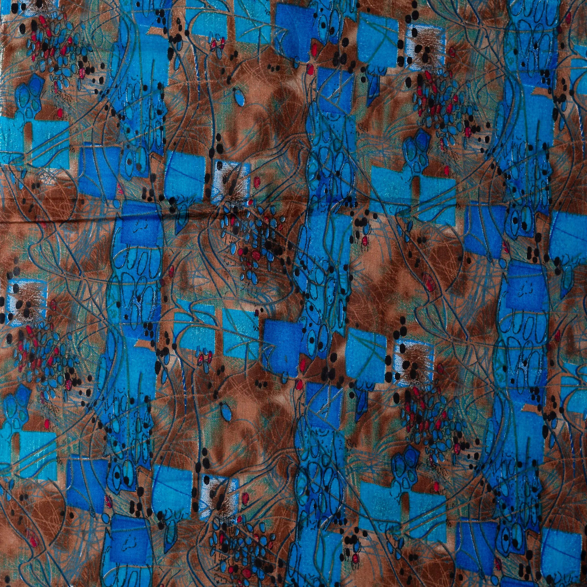 Cotton Multi Color Printed Fabric (Multi)