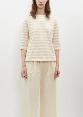 Cotton Stripe Jersey Top