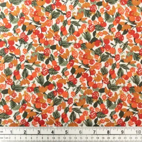 Cotton Voile Fabric, Rust Tones- 140cm