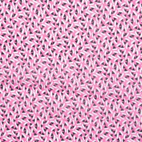 Cotton Voile Print - THEA - Triangles - Pink