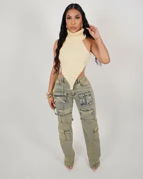 Count On It High Waisted Cargo Pants