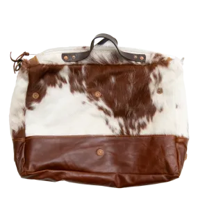 Cowhide Rug Messenger - Brown/White Deadstock