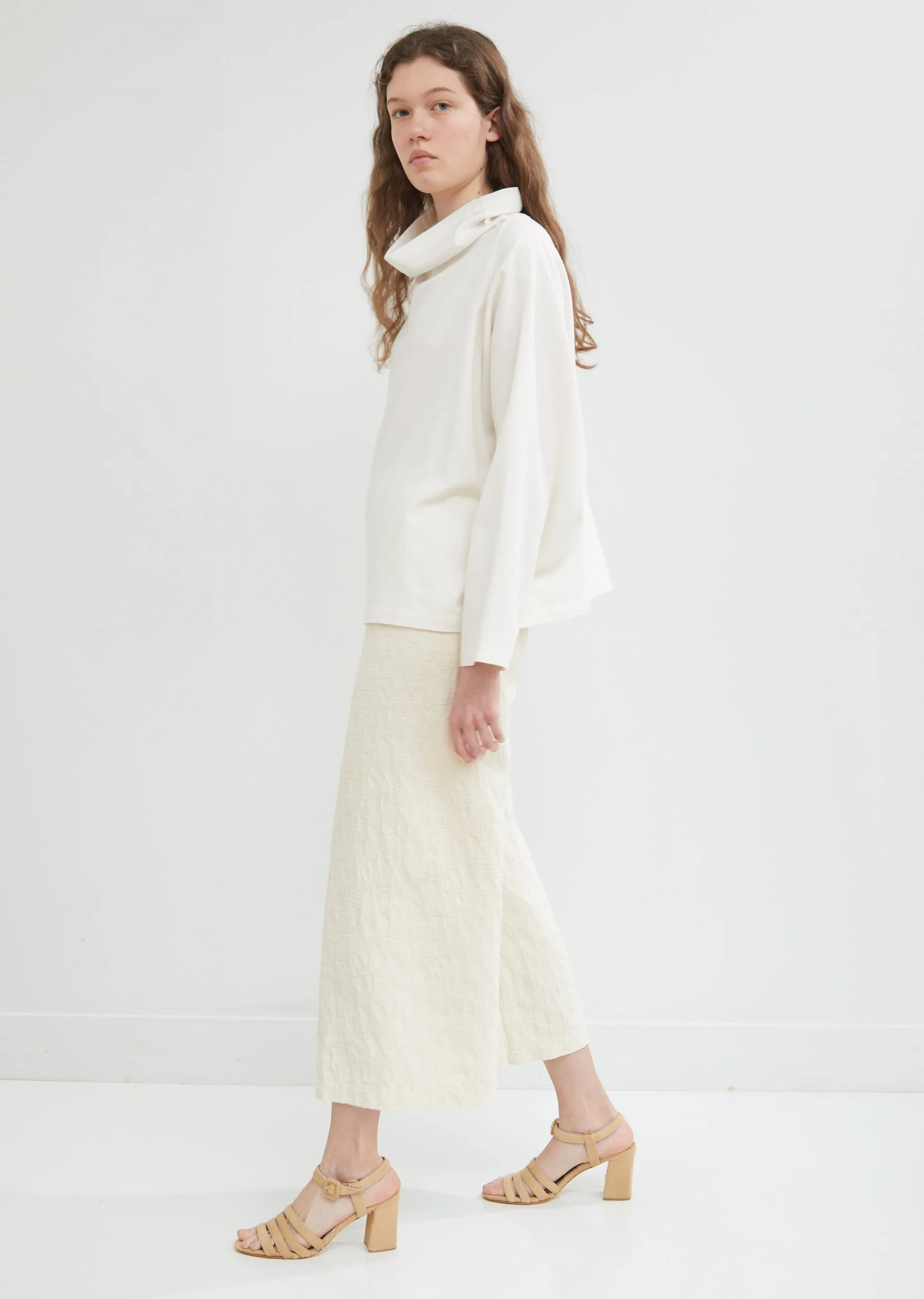 Cowl Neck Long Sleeve Top