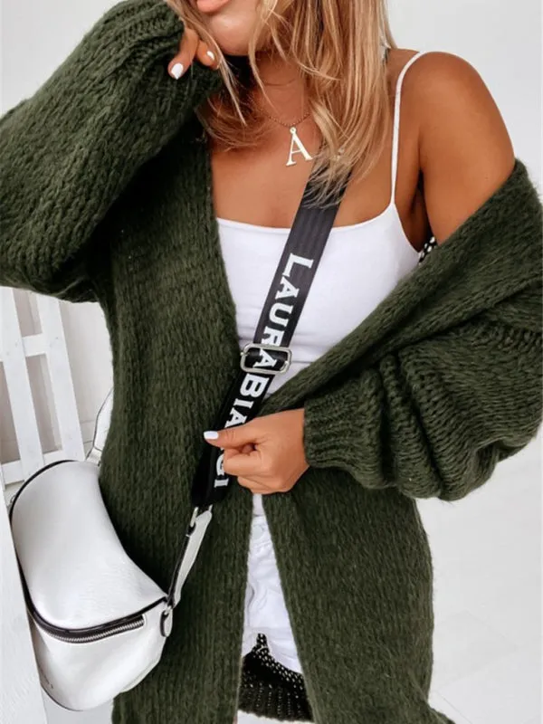 Cozy Open Front Cardigan for Trendy Women
