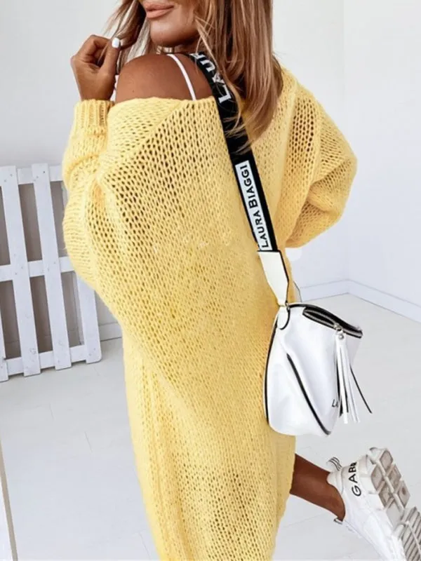 Cozy Open Front Cardigan for Trendy Women