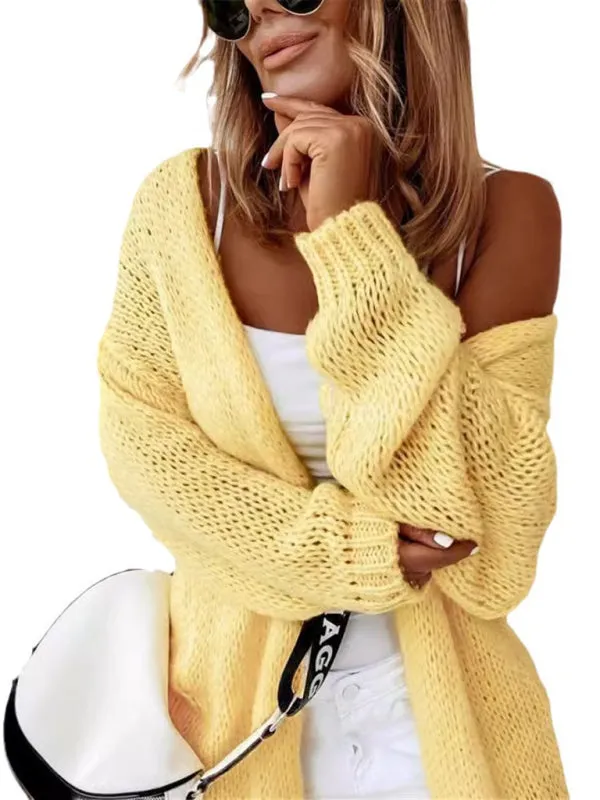 Cozy Open Front Cardigan for Trendy Women