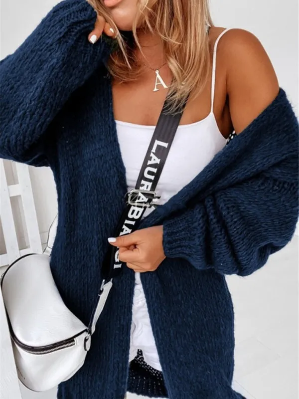 Cozy Open Front Cardigan for Trendy Women