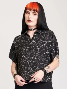 Cracked Paint Button Up Shirt