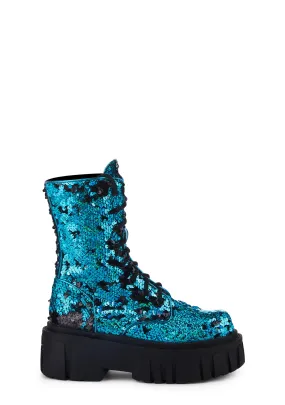 Crave The Beat Combat Boots