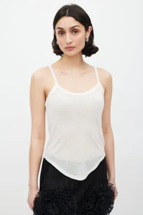 Cream Cashmere Knit Tank