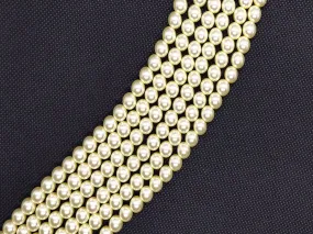 Cream Superior Quality Spherical Glass Pearls