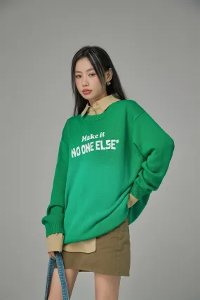 Creator Of My Own Reality Knit Sweater