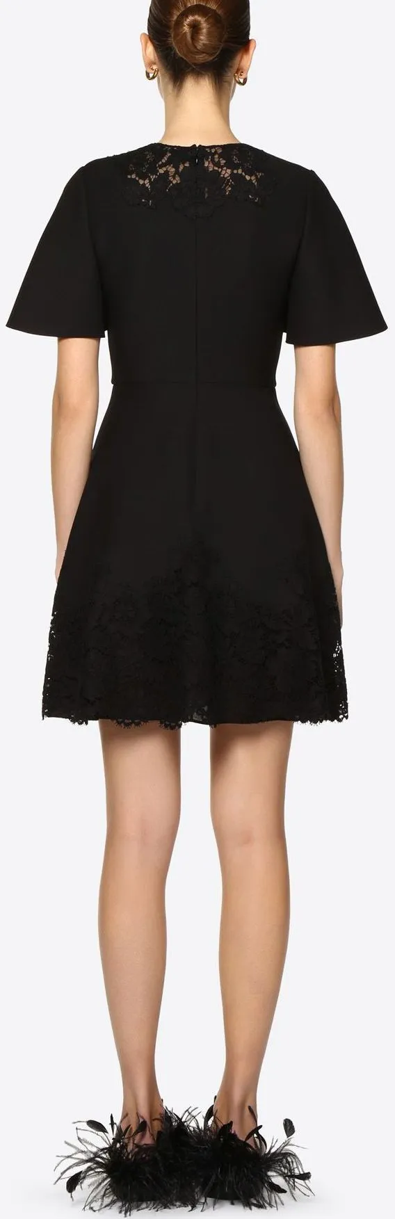 Crepe Couture Inlay Dress