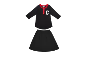 Crew Kids Black Varsity Swim Set