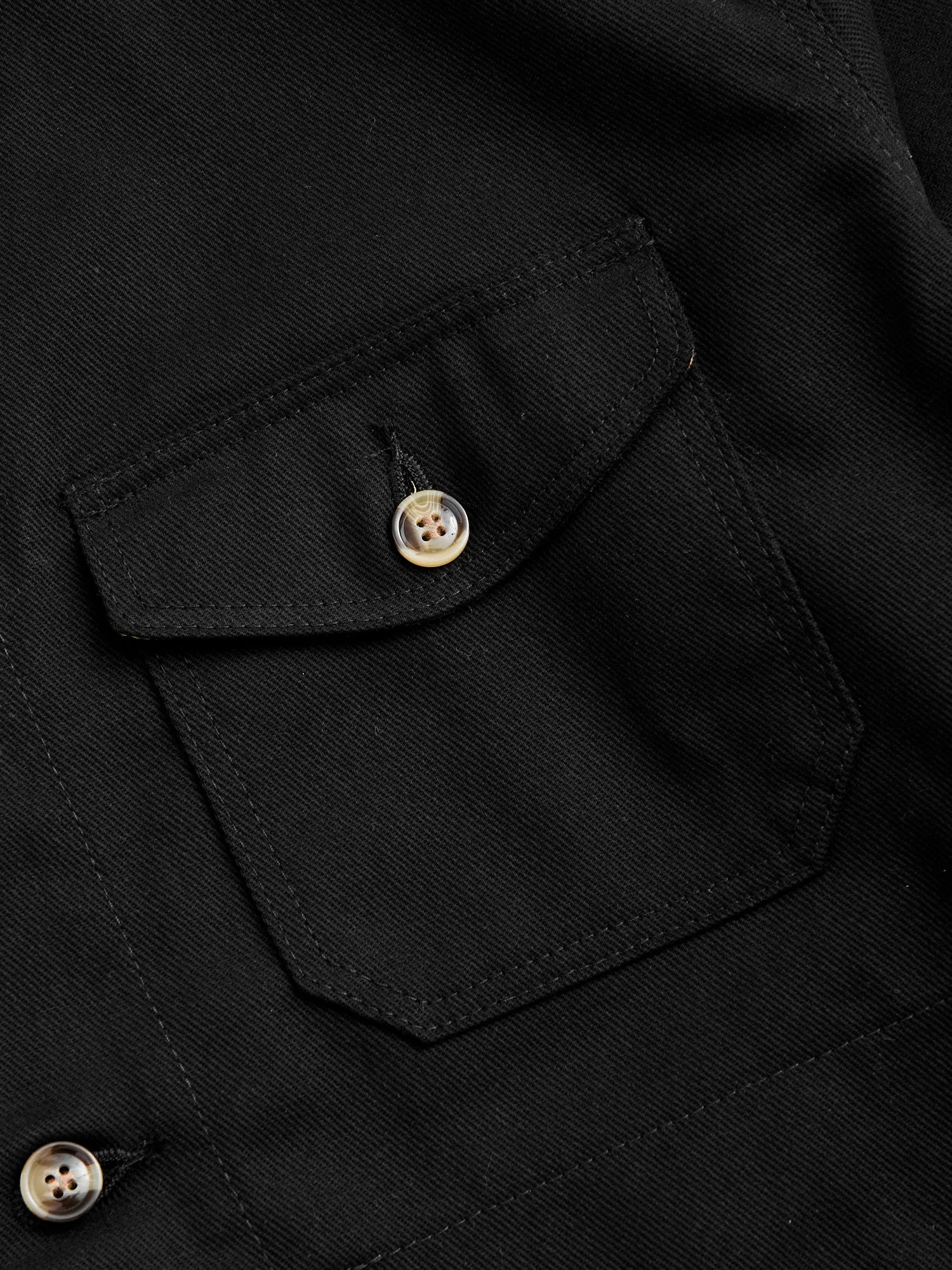Crissman Denim Overshirt in Den Black