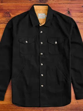 Crissman Denim Overshirt in Den Black