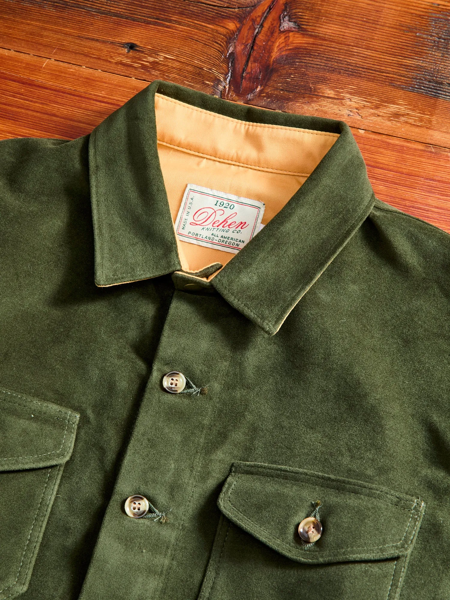 Crissman Overshirt in Loden Moleskin