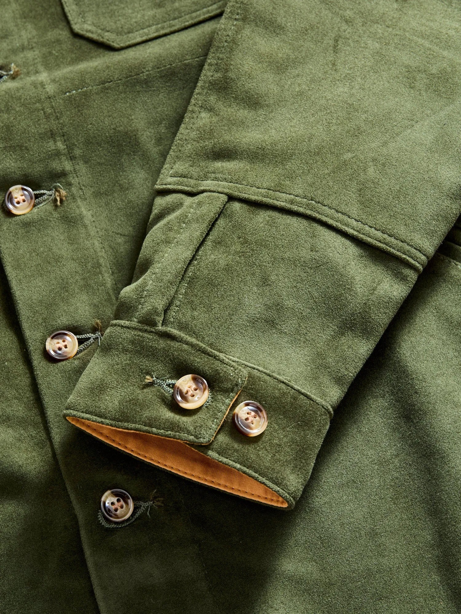 Crissman Overshirt in Loden Moleskin