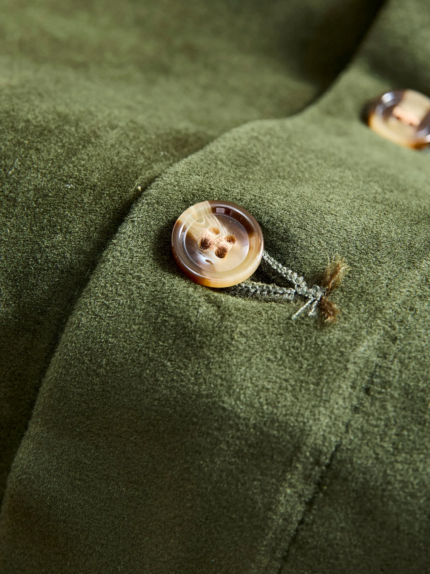 Crissman Overshirt in Loden Moleskin