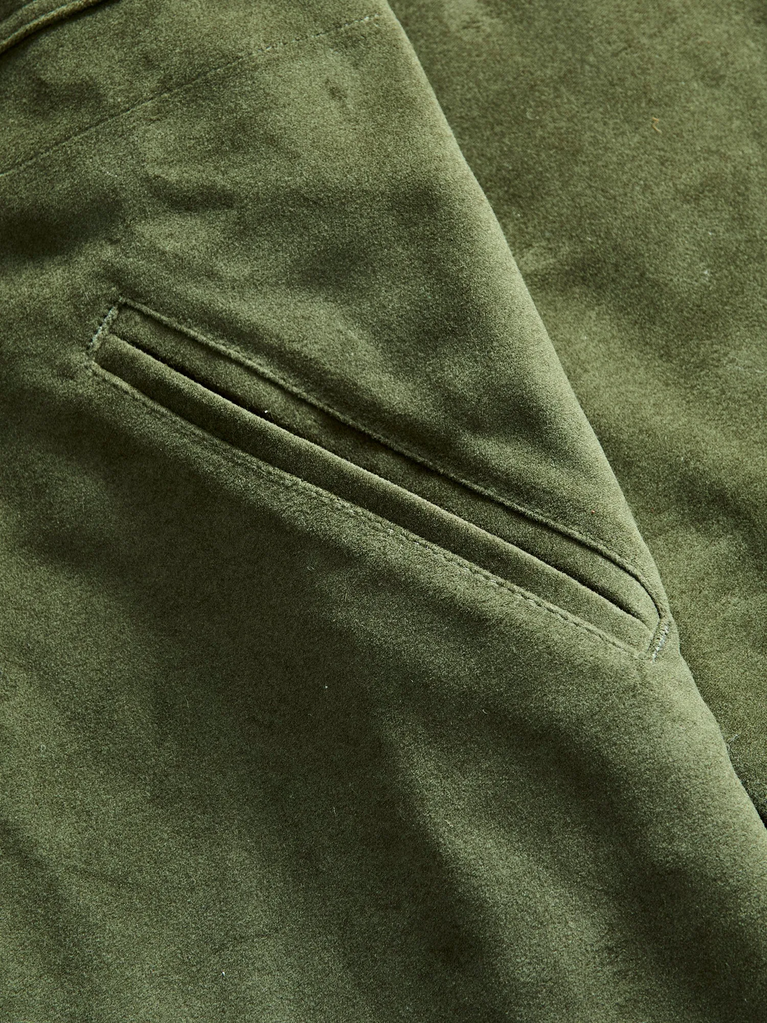 Crissman Overshirt in Loden Moleskin