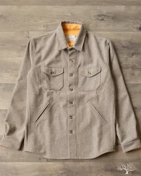 Crissman Overshirt - Oatmeal Melton Wool