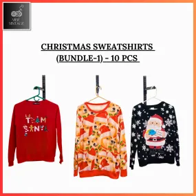 CRISTMAS SWEATSHIRTS (BUNDLE 1) - 10 PCS