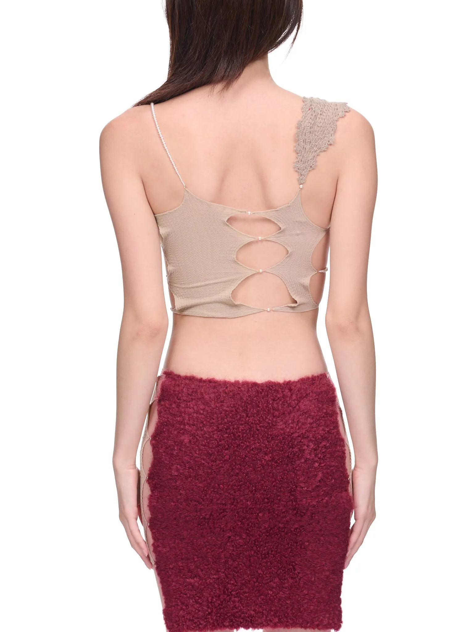 Crochet Leaf Cut-Out Top (CR02F-FICELLE)