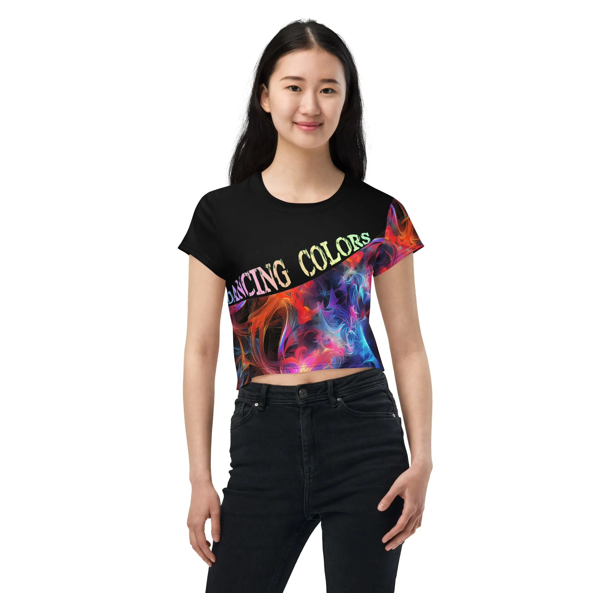 Crop Tee Dancing Colors