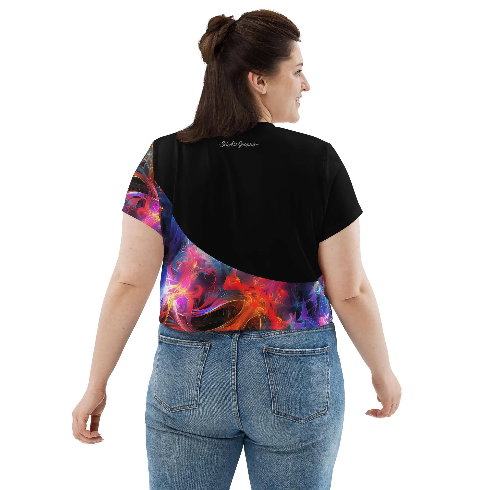 Crop Tee Dancing Colors