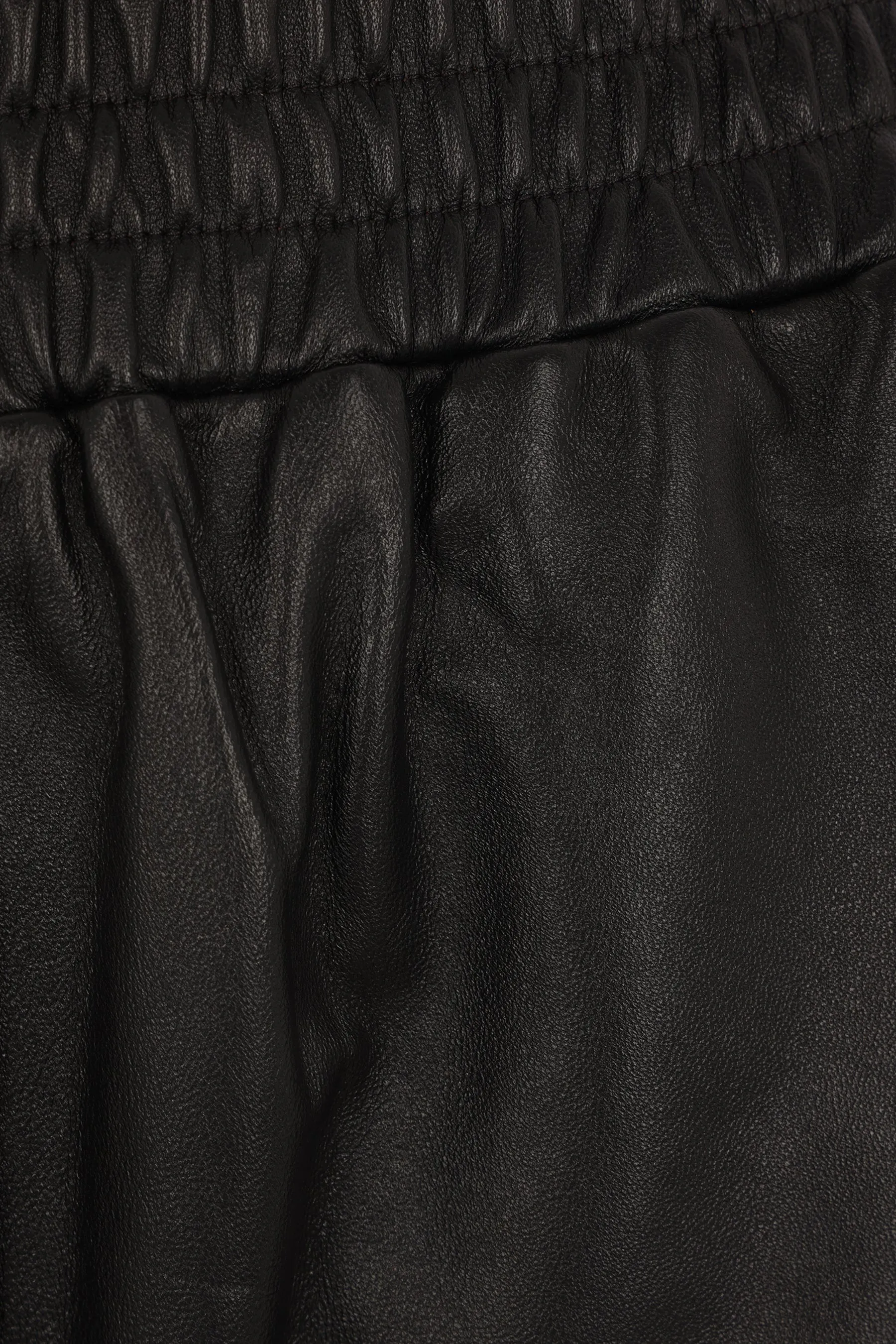 Cropped Leather Trousers