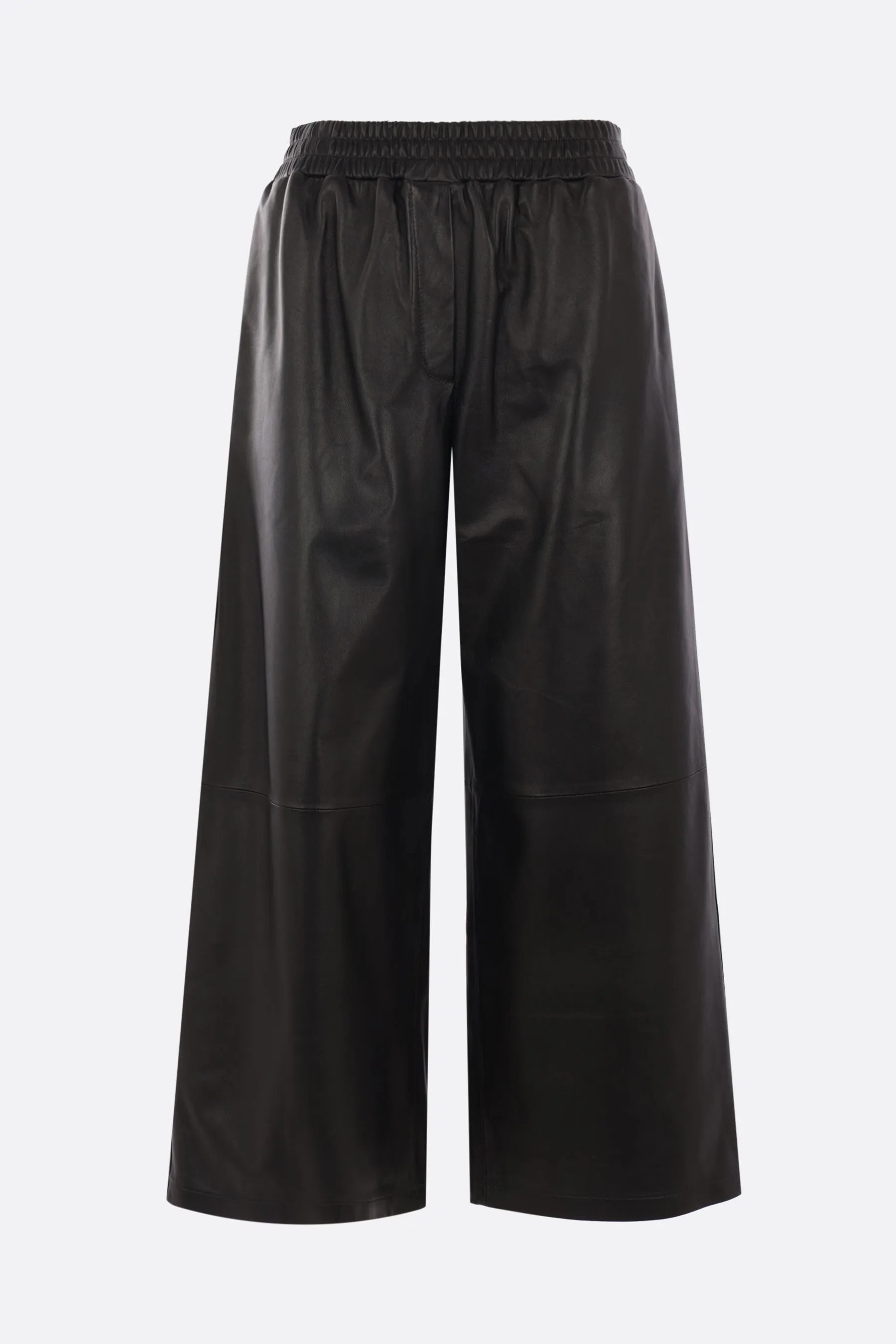 Cropped Leather Trousers