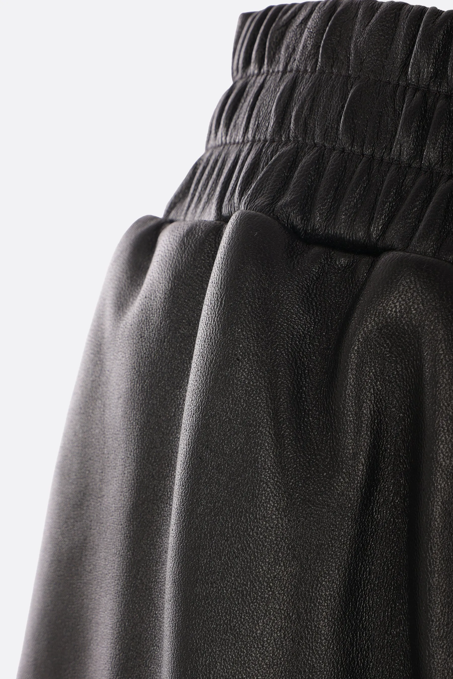 Cropped Leather Trousers