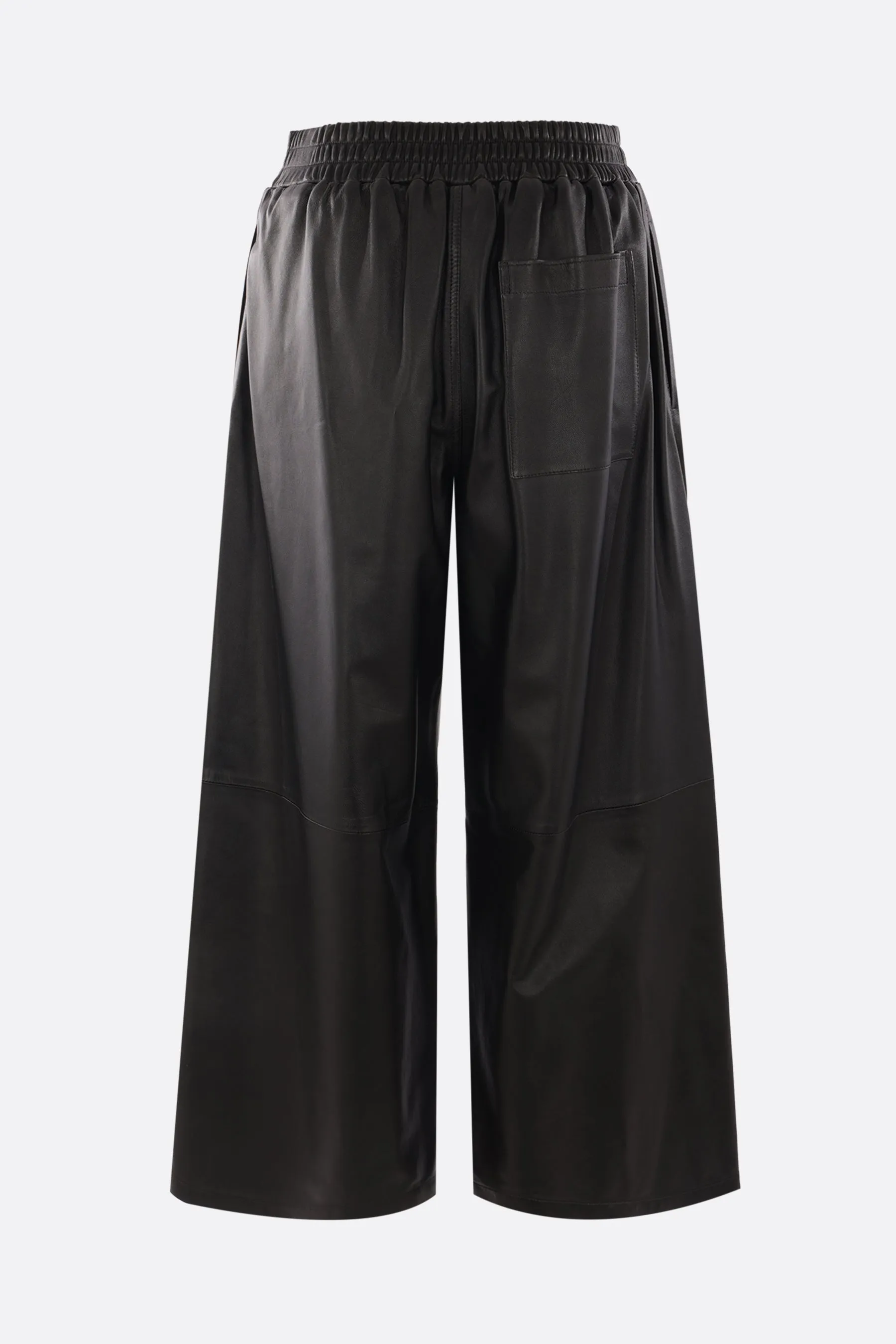 Cropped Leather Trousers