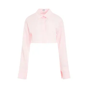 Cropped Shirt in Cotton Candy