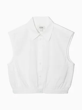 Cropped sleeveless shirt