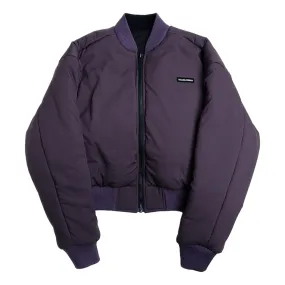CROPPED TECH INSIDE OUT BOMBER JACKET