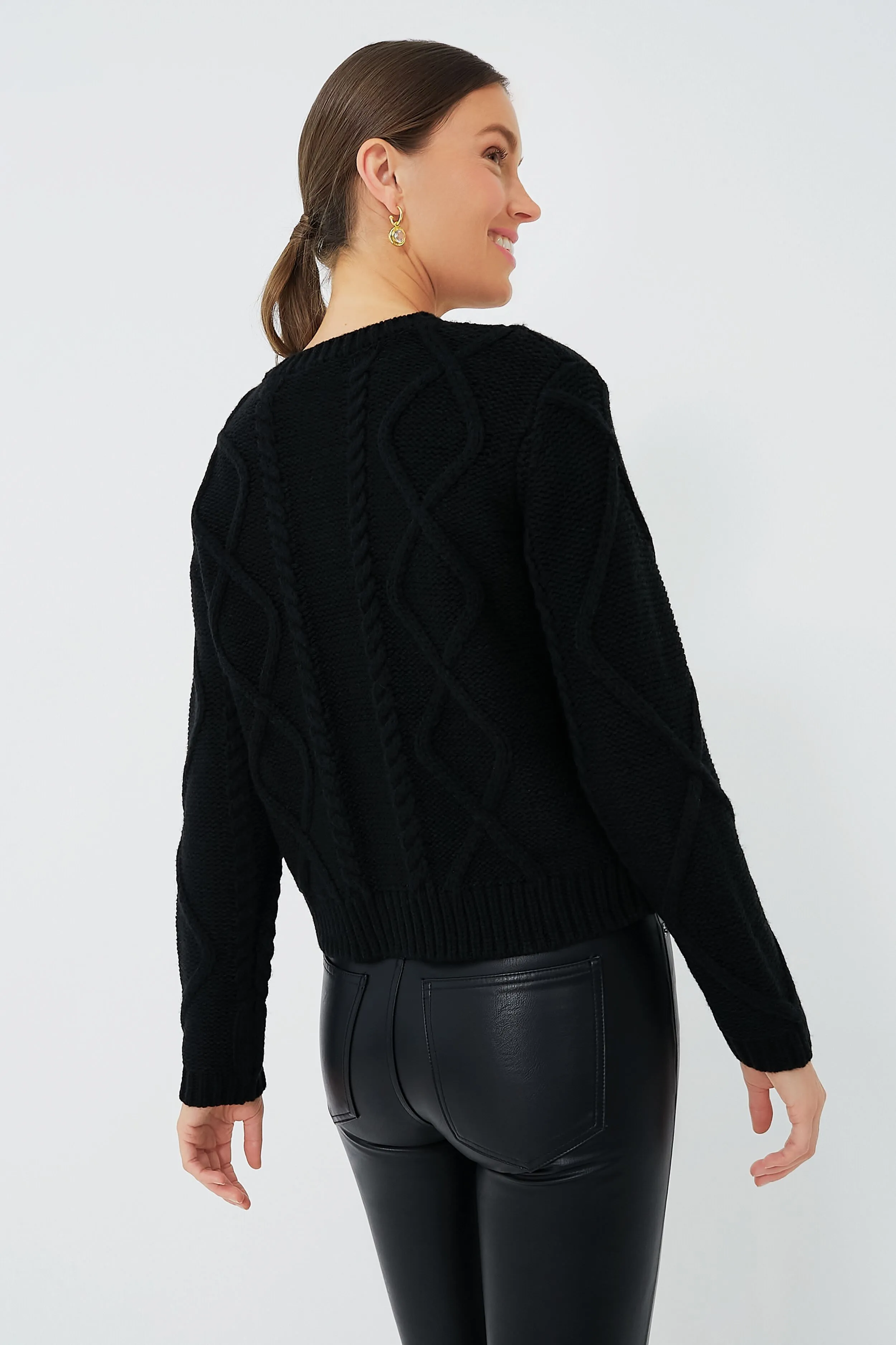 Crystal Button Victoria Long Sleeve Cardigan