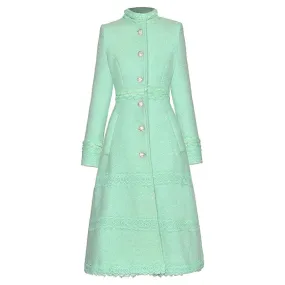 Crystal Single-Breasted Coat