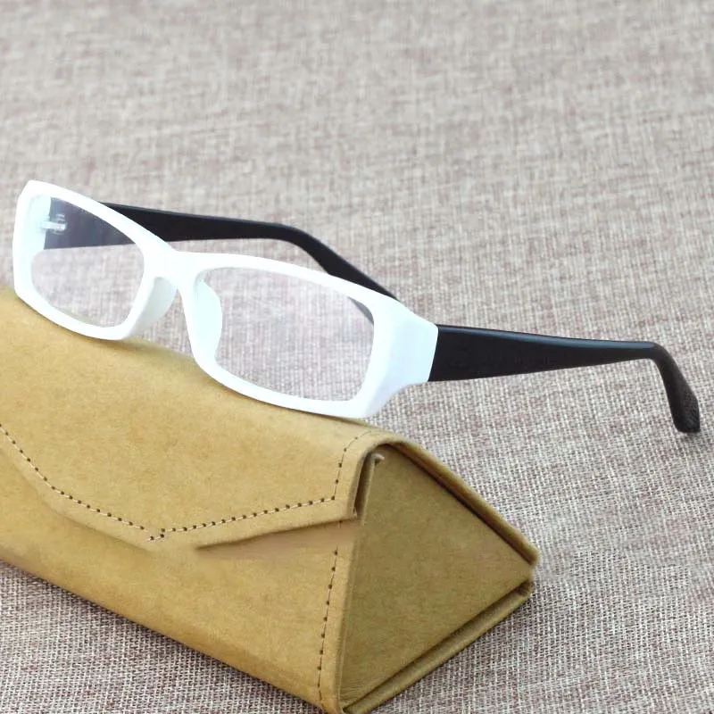 Cubojue Unisex Full Rim Small Rectangle Tr 90 Titanium Reading Glasses 2817