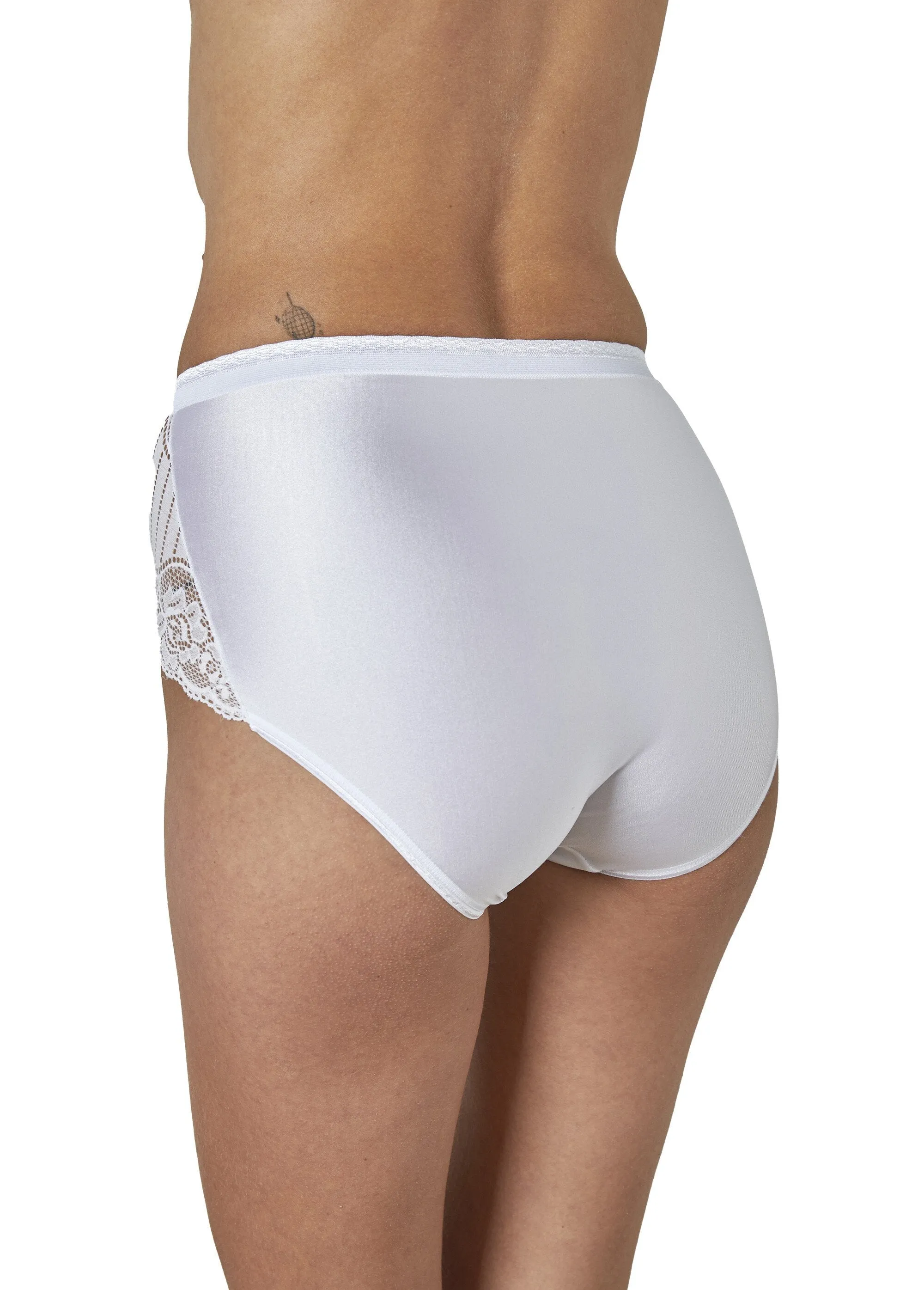 Culotte couvrante dentelle taille haute - lot de 2