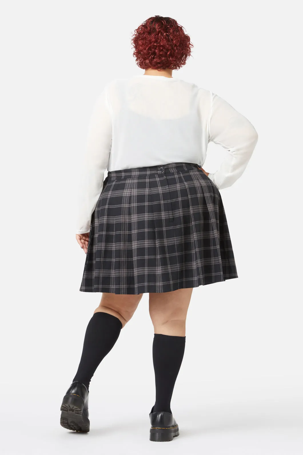 Curve Victoria Tartan Pleated Skirt