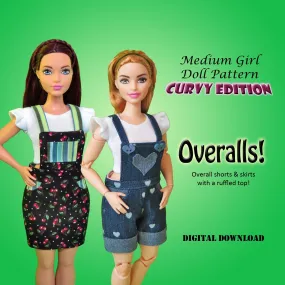 Curvy Overalls & Ruffle Shirts