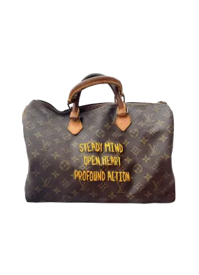 Custom Embroidered Louis Vuitton Speedy 25 Purse